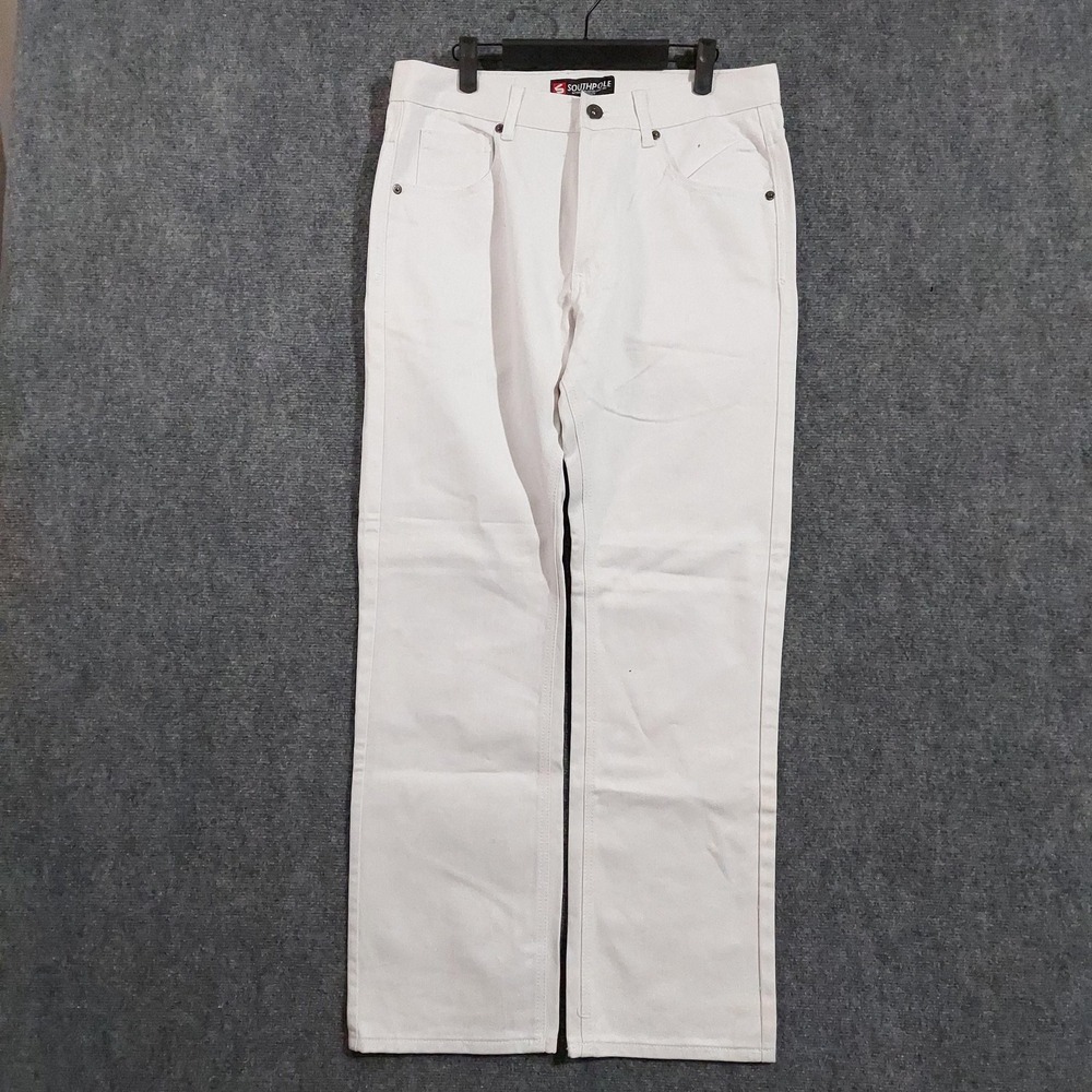 Men's Slim Straight Jeans in White